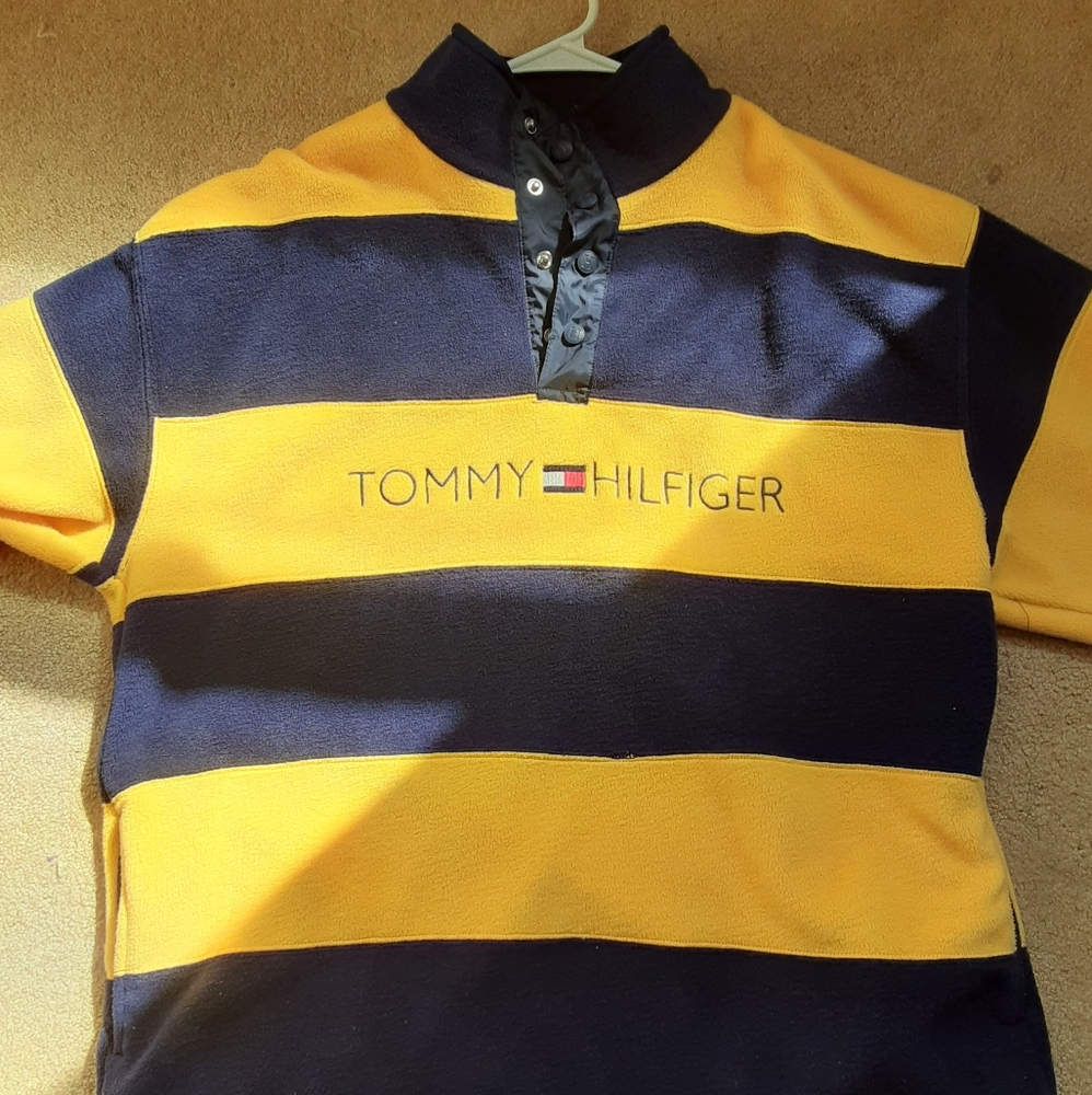 Rare vintage tommy hillfiger fleece pullover